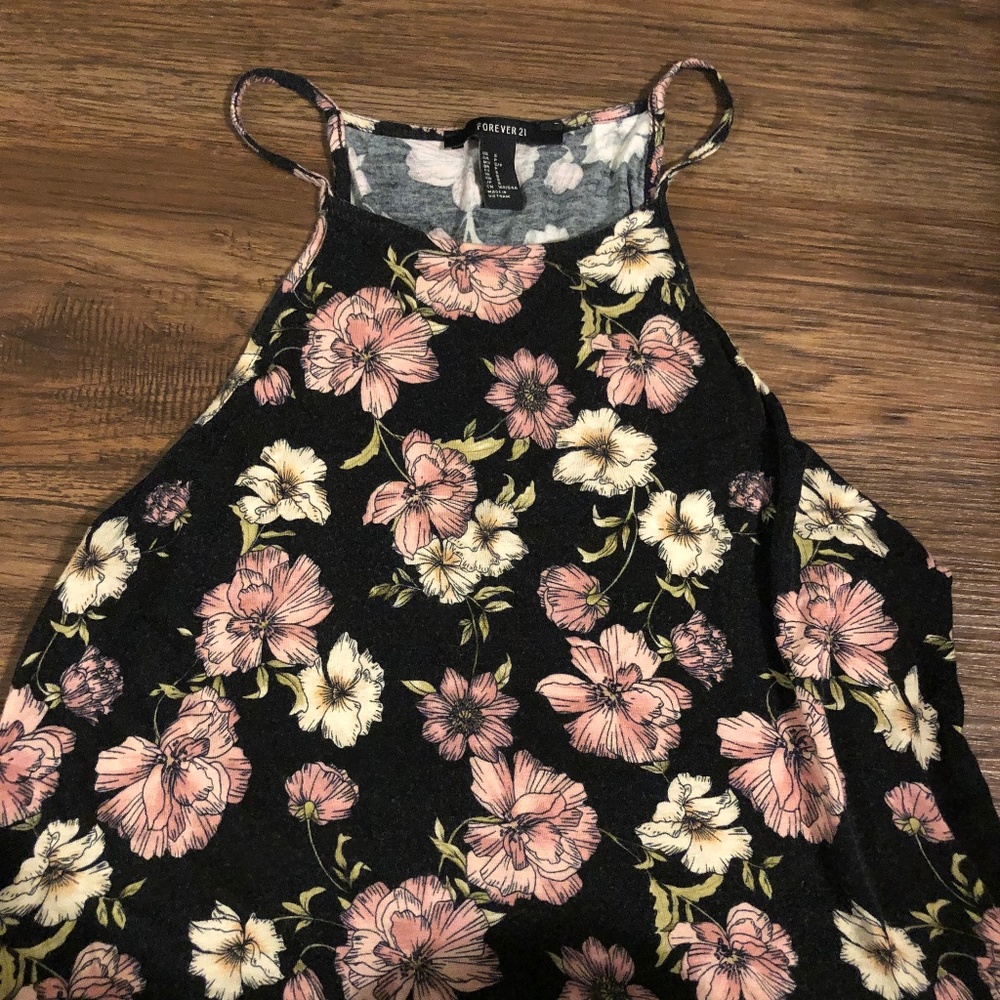 Floral Printed Square-Neck Dress